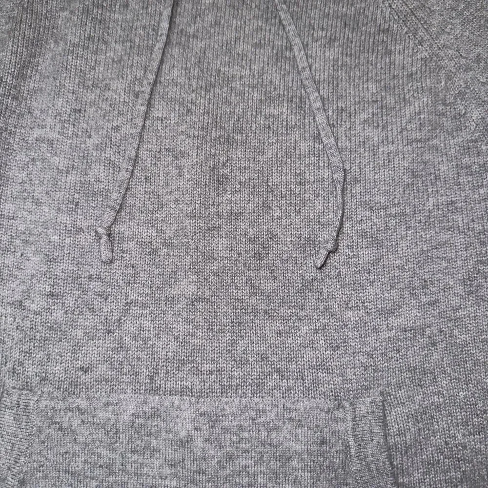J. Crew Gray Knit 100% Cashmere Hoodie